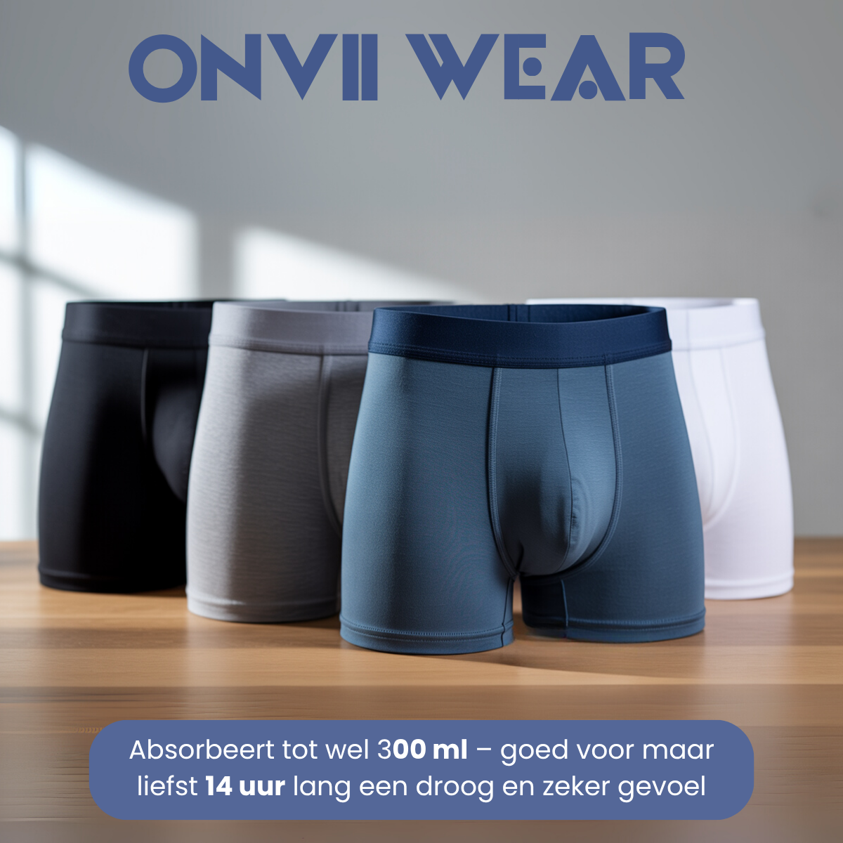 ONVII Heren Incontinentieboxer - Hoge Absorptie